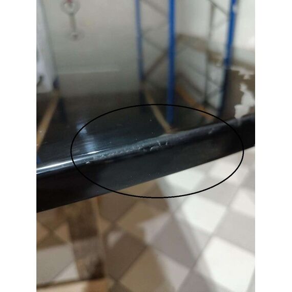 Exclusive glamor table for the dining room, modern, designer, black top, silver ART DECO OUTLET 240cm