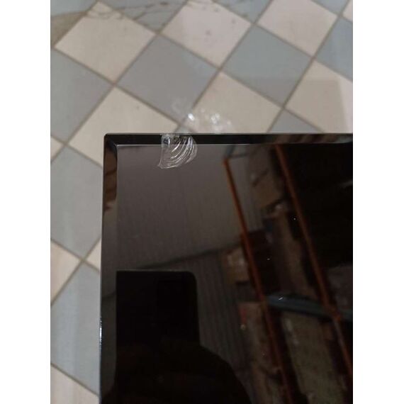 Glass bedside table Franco for the bedroom glamor black, gold OUTLET