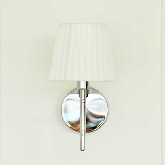 New York classic wall lamp with white shade wall lamp for living room, bedroom bathroom, silver ANGELO K OUTLET
