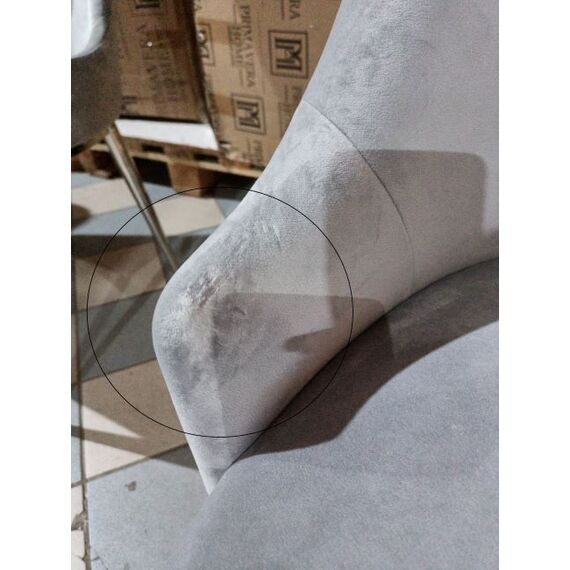 Glamour chair LIVORNO with knockout, modern 54x46xh97 OUTLET