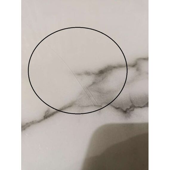 Glamor coffee table in New York style, stainless steel, white marble top OSKAR SILVER OUTLET 2