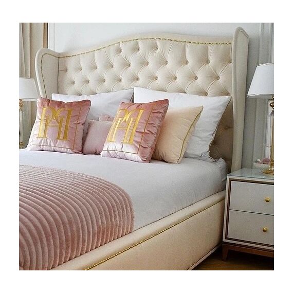 Glamour upholstered bed quilted VALENTINO