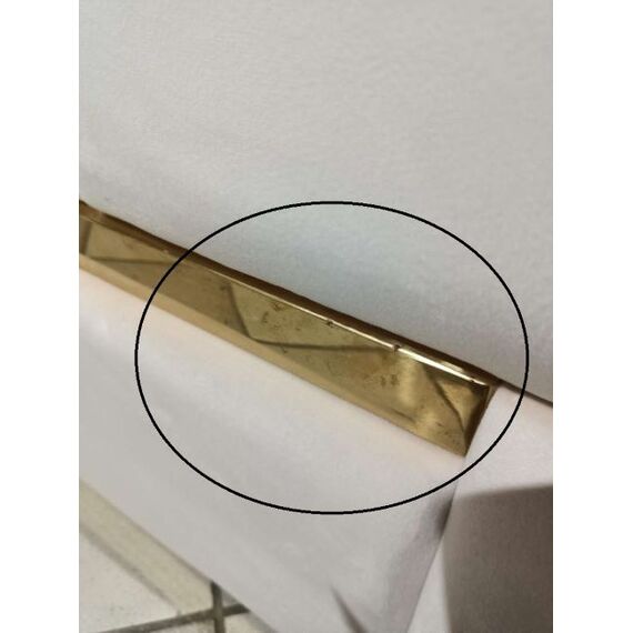 Exclusive glamor corner sofa, modern, upholstered, gold, beige, right-hand corner sofa EMPORIO OUTLET