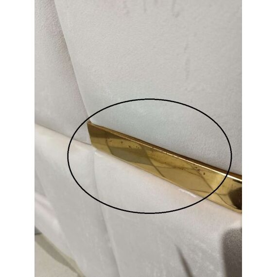 Exclusive glamor corner sofa, modern, upholstered, gold, beige, right-hand corner sofa EMPORIO OUTLET