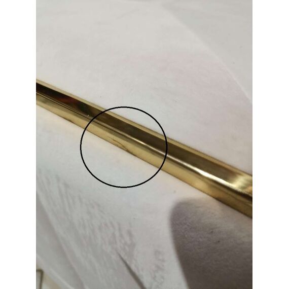 Exclusive glamor corner sofa, modern, upholstered, gold, beige, right-hand corner sofa EMPORIO OUTLET