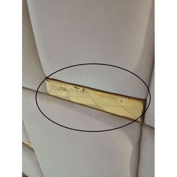 Exclusive glamor corner sofa, modern, upholstered, gold, beige, right-hand corner sofa EMPORIO OUTLET