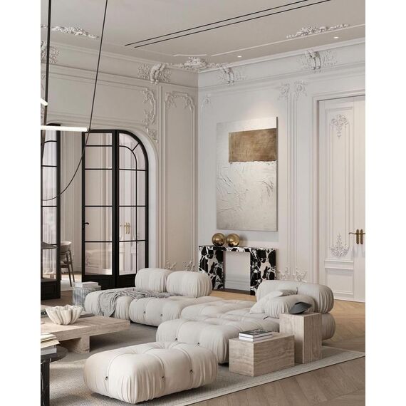 Glamor sofa, modern, modular, corner, for the living room, designer corner sofa boucle NICEA