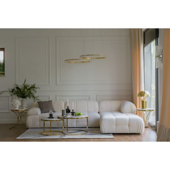 Nowoczesny narożnik modułowy boucle designerska sofa NICEA