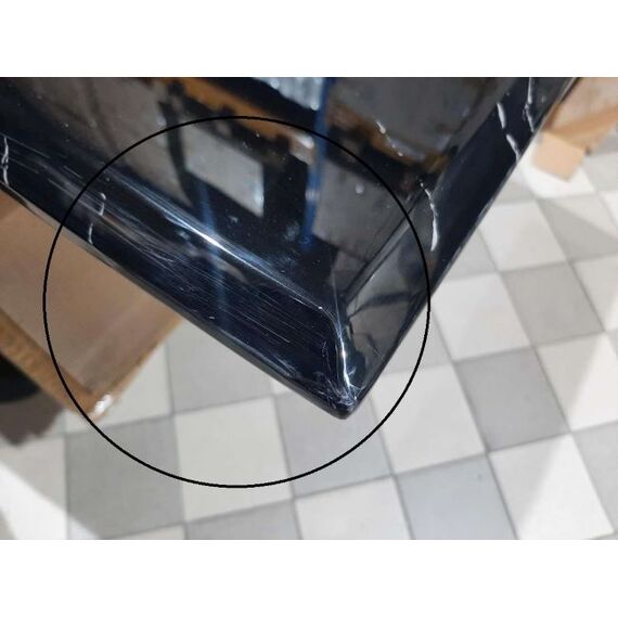 Exclusive glamor dining table, modern, with black marble, gold LV COLLECTION OUTLET