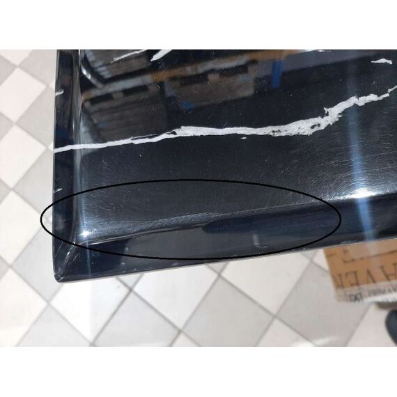 Exclusive glamor dining table, modern, with black marble, gold LV COLLECTION OUTLET