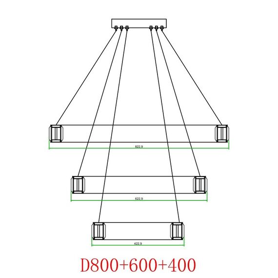 ECLIPSE L crystal chandelier, ring, silver, modern glamor hanging lamp for the living room, adjustable