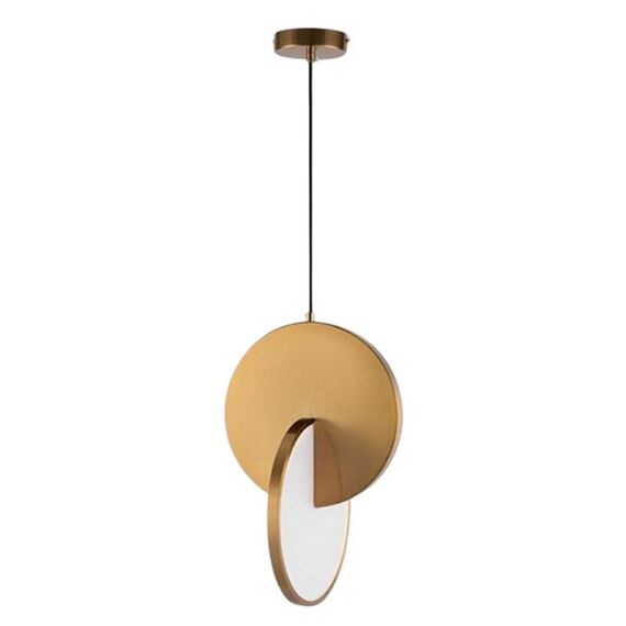 Modern chandelier PLANET, glamorous pendant lamp, gold, round, designer, exclusive, for the island