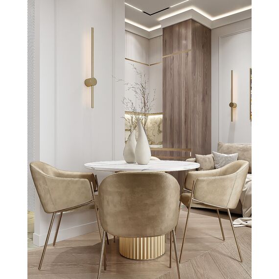 Wall lamp, gold, modern, oblong, MODERN glamorous wall lamp