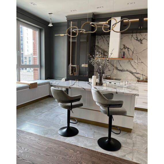 Lampa na stół do jadalni złota glamour GALASSIA