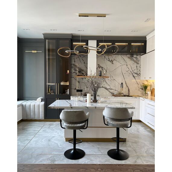 Lampa na stół do jadalni złota glamour GALASSIA