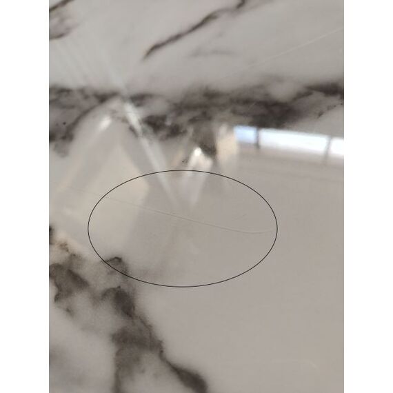 ART DECO modern gold living room coffee table with white marble top [CLONE]