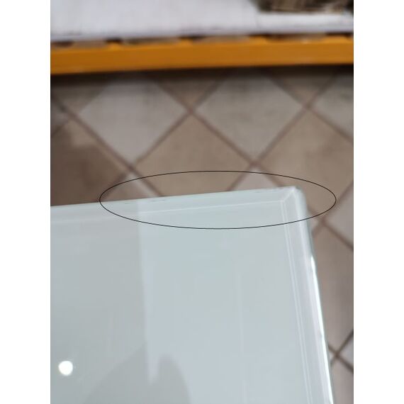 Zestaw 2szt szafek nocnych  Franco do sypialni glamour biała ze złotą podstawą OUTLET