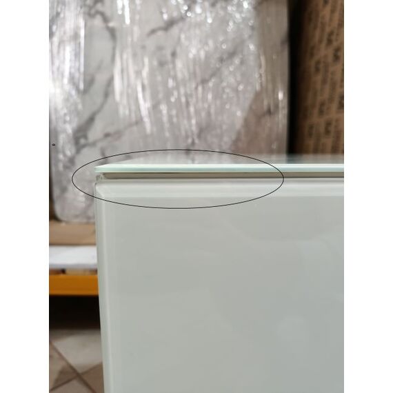 Zestaw 2szt szafek nocnych  Franco do sypialni glamour biała ze złotą podstawą OUTLET