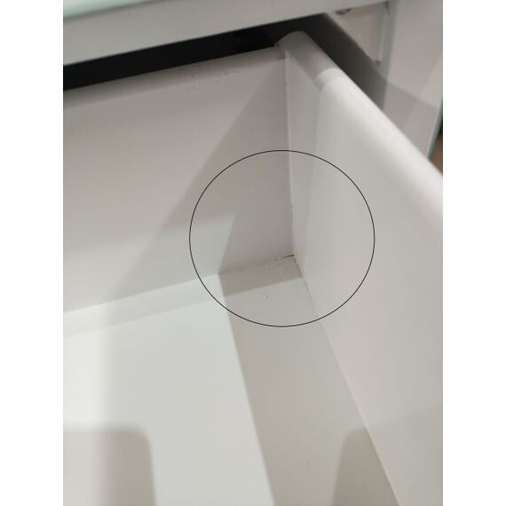 Zestaw 2szt szafek nocnych  Franco do sypialni glamour biała ze złotą podstawą OUTLET