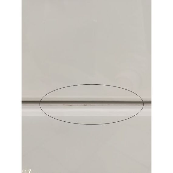 Zestaw 2szt szafek nocnych  Franco do sypialni glamour biała ze złotą podstawą OUTLET