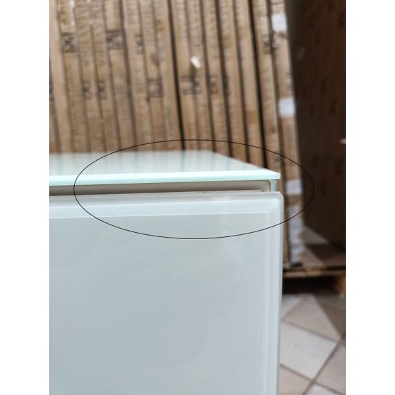 Zestaw 2szt szafek nocnych  Franco do sypialni glamour biała ze złotą podstawą OUTLET