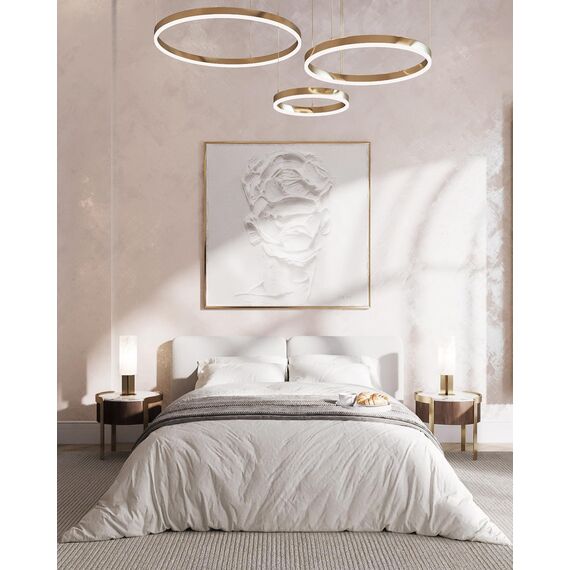 GALASSIA round, glossy, adjustable, modern, loft, gold, LED lamp, OUTLET