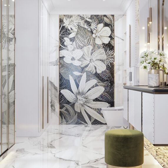 Obraz z Mozaiki szklanej FLOWER