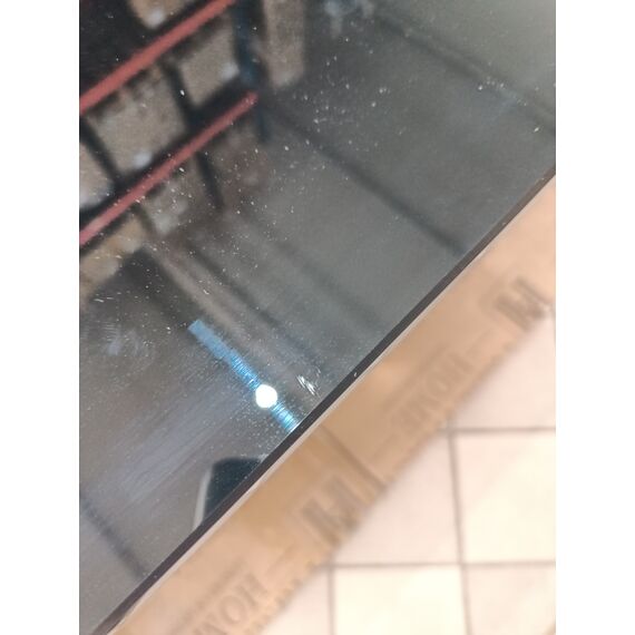 Glamour table PICASSO for the dining room, steel, glass, white OUTLET