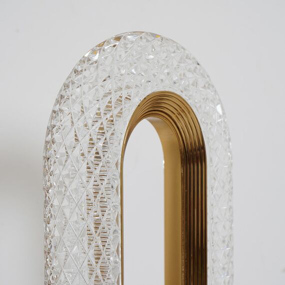 VALO crystal table lamp, gold, glamour night lamp, modern