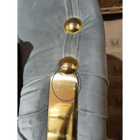 Luksusowa sofa złota 3 osobowa szara nowoczesna MADONNA OUTLET