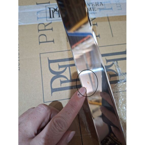 Stół glamour srebrny glamour z białym szklanym blatem, stalowy, nowoczesny, designerski ELITE OUTLET