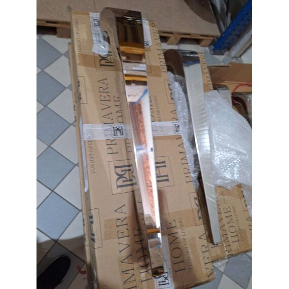 Stół glamour srebrny glamour z białym szklanym blatem, stalowy, nowoczesny, designerski ELITE OUTLET