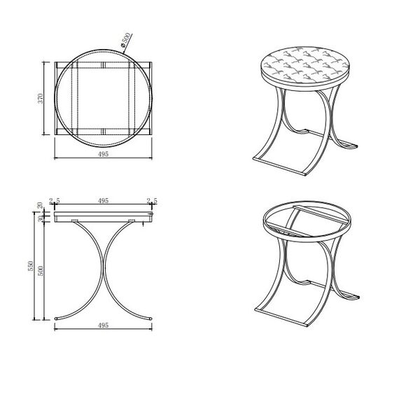 Glamor side table, white marble bedside table ALICE SILVER