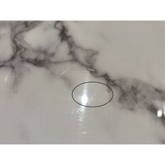 Stolik nocny glamour  z ekoskórą biały złoty HERMITAGE OUTLET