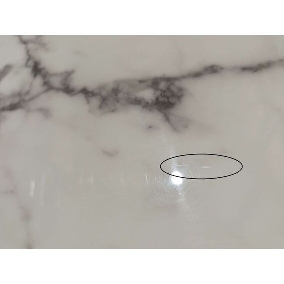 Stolik nocny glamour  z ekoskórą biały złoty HERMITAGE OUTLET