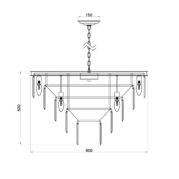 Żyrandol GLAMOUR 80 cm kryształowy okrągły, nowoczesny lampa wisząca, srebrny