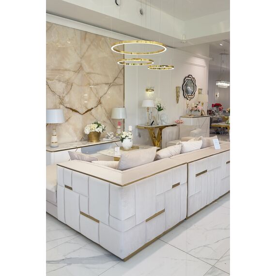 GALASSIA round, glossy, adjustable, modern, loft, gold, LED lamp, OUTLET