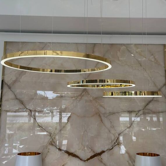 GALASSIA round, glossy, adjustable, modern, loft, gold, LED lamp, OUTLET