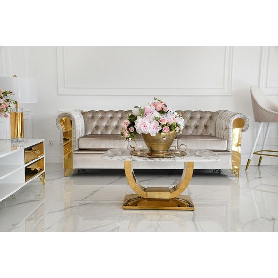 New York glamour sofa modern AVIATOR GOLD OUTLET