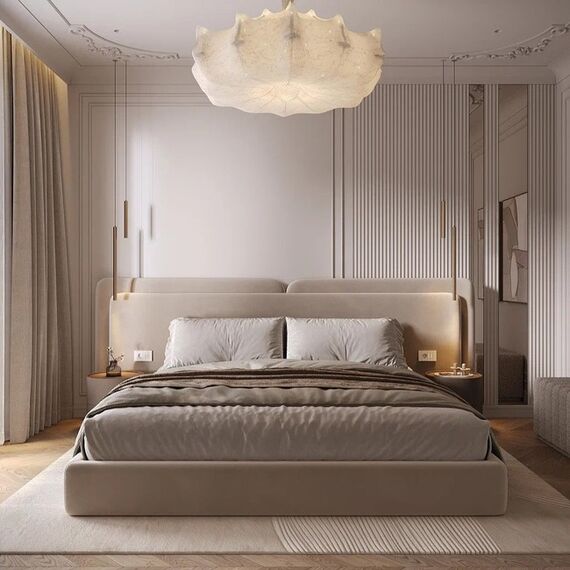 Luxurious modern bed LUNA