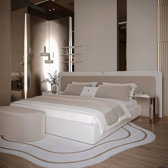 Luxurious modern bed LUNA