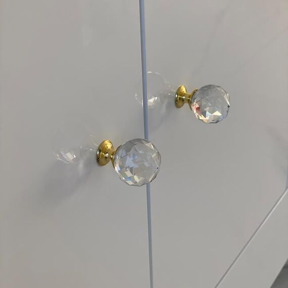 Chest of drawers ELENA GLAMOR OUTLET , bent legs with drawers, white