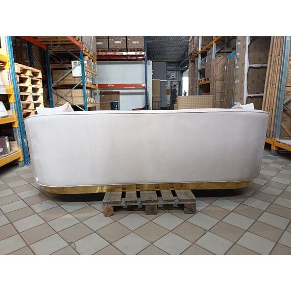 Glamorous sofa exclusive for living room, beige gold FLORENCE OUTLET