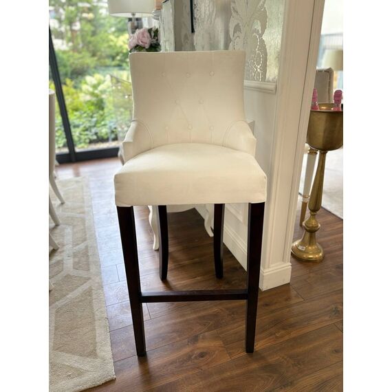 Stool glamour upholstered quilted bar modern dining room TIFFANY