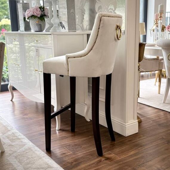 Stool glamour upholstered quilted bar modern dining room TIFFANY