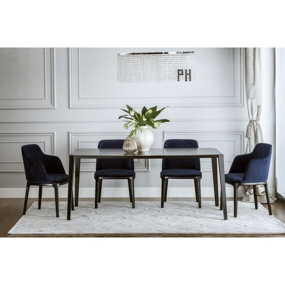 Krzesło glamour klasyczne do jadalni, nowoczesne, tapicerowane, bukowe NAPOLI