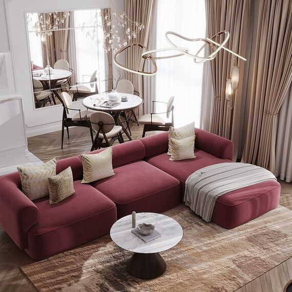 Lampa na stół do jadalni złota glamour GALASSIA