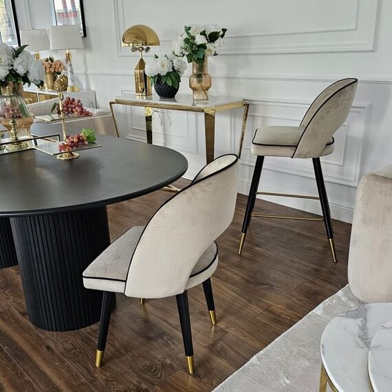 Modern stylish semicircular stool CARDINALE 3