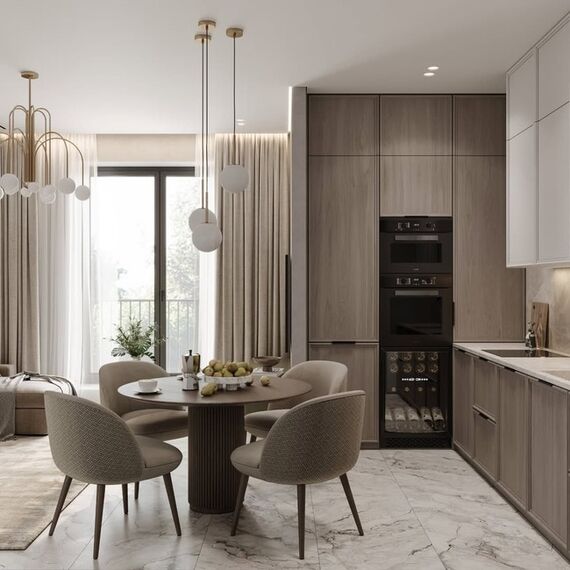 Glamor dining table, art deco, wooden, lacquered, designer, white OVALE 110 cm