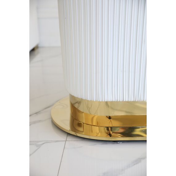 Gold table with marble top, glamour for the dining room, modern, designer, ROYAL OUTLET